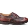 Bourton Country Shoe - Burgundy Cross Hatch