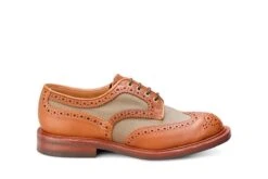 Bowood Country Shoe - Mahogany/Khaki Two Tone