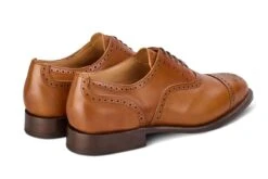 Cambridge JS9518 Brogue Toecap Oxford City Shoe - Beechnut (Multiple Width Fittings) -Men Shoes Store cambridge js9518 brogue toecap oxford city shoe beechnut multiple width fittings 301319
