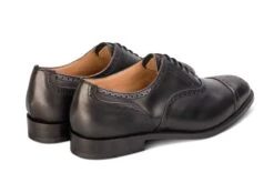Cambridge JS9518 Brogue Toecap Oxford City Shoe - Black (Multiple Width Fittings) -Men Shoes Store cambridge js9518 brogue toecap oxford city shoe black multiple width fittings 842623
