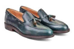 Elton Tassel Loafer - Green Cutter -Men Shoes Store elton tassel loafer green cutter 741028