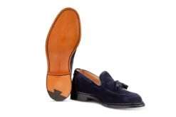 Elton Tassel Loafer - Navy Suede 9 Elton Tassel Loafer - Navy Suede -Men Shoes Store elton tassel loafer navy suede 468167