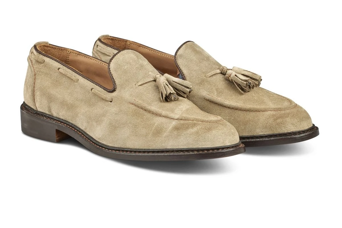 Elton Tassel Loafer - Sand Suede 3 Elton Tassel Loafer - Sand Suede - Image 3