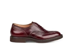Jeremy Brogue Oxford City Shoe - Burgundy Bookbinder