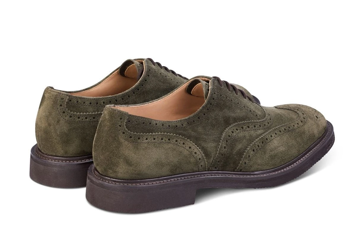 Jeremy Brogue Oxford City Shoe - Earth Castorino Suede 3 Jeremy Brogue Oxford City Shoe - Earth Castorino Suede - Image 3