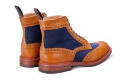 Kelmscott Country Boot - Tan/Navy Two Tone -Men Shoes Store kelmscott country boot tannavy two tone 845102