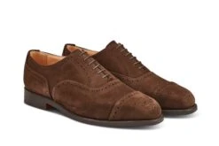 Kensington Toecap Oxford City Shoe - Chocolate Suede -Men Shoes Store kensington toecap oxford city shoe chocolate suede 228242