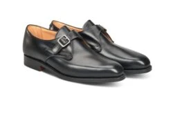 Mayfair Single Buckle Monk Shoe - Black -Men Shoes Store mayfair single buckle monk shoe black 252329