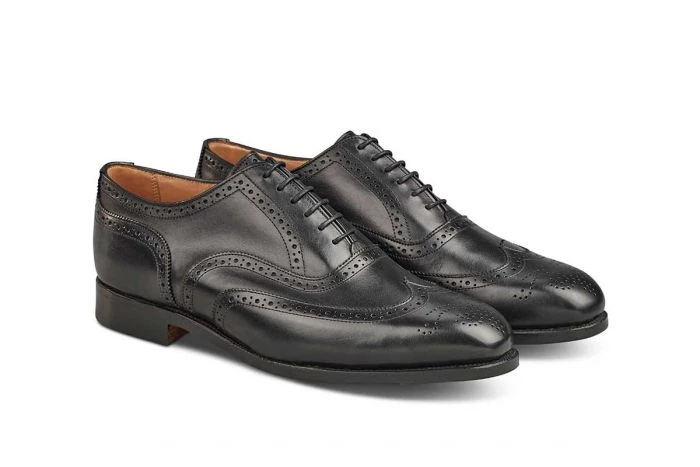 Piccadilly Brogue Oxford City Shoe - Black 3 Piccadilly Brogue Oxford City Shoe - Black - Image 3