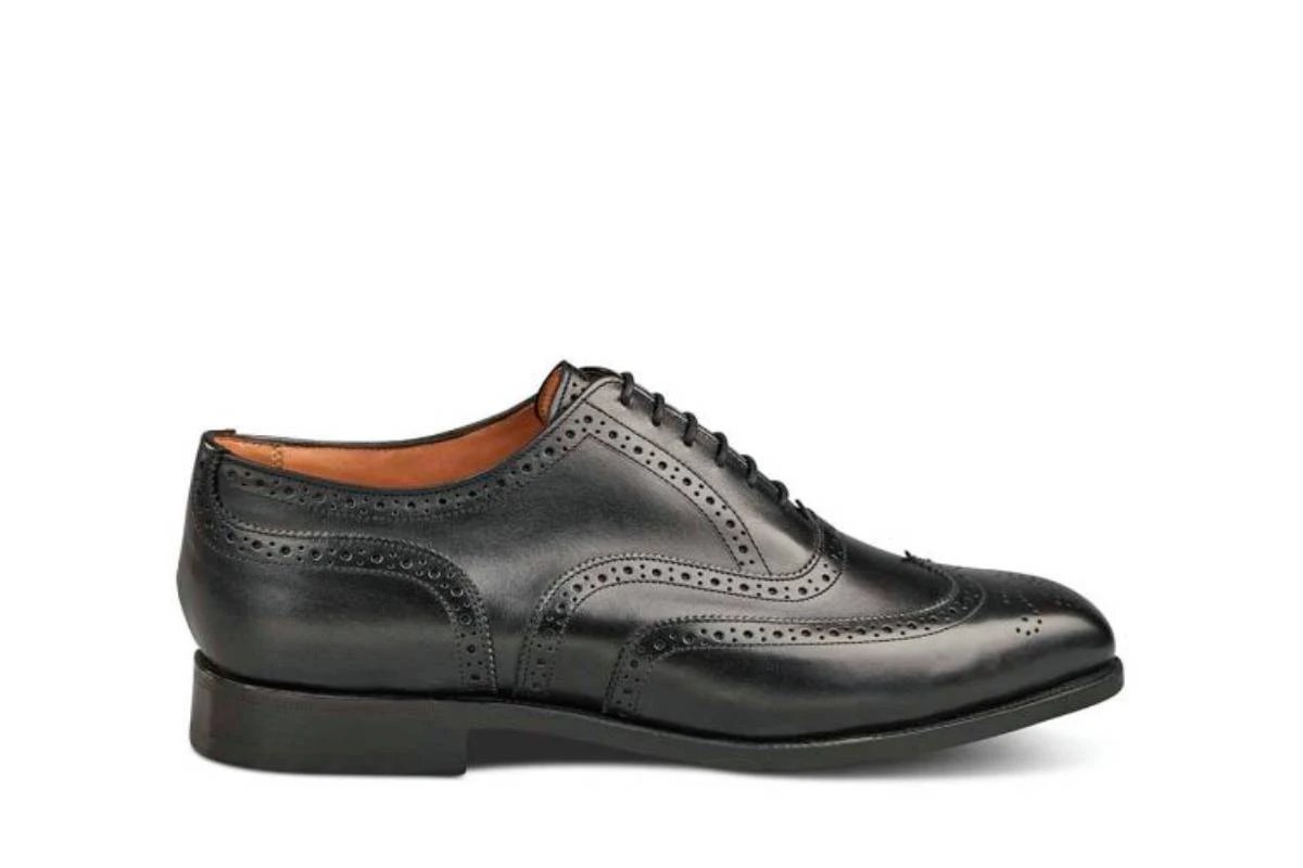 Piccadilly Brogue Oxford City Shoe - Black 1 Piccadilly Brogue Oxford City Shoe - Black