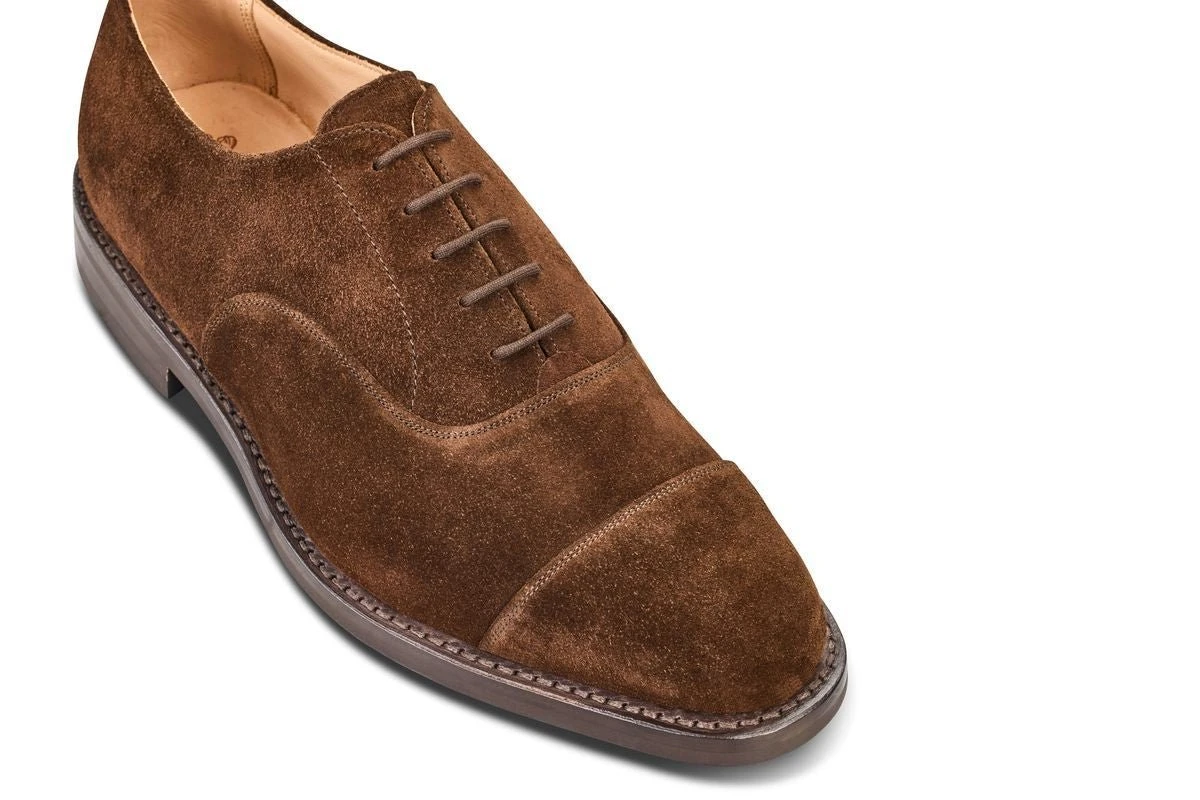 Regent Plain Toecap Oxford City Shoe - Chocolate Repello 2 Regent Plain Toecap Oxford City Shoe - Chocolate Repello - Image 2