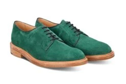 Robert Derby Shoe - Bright Green Castorino Suede -Men Shoes Store robert derby shoe bright green castorino suede 314942