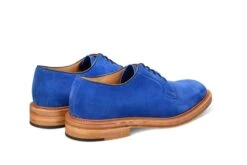 Robert Derby Shoe - Electric Blue Castorino Suede -Men Shoes Store robert derby shoe electric blue castorino suede 885407
