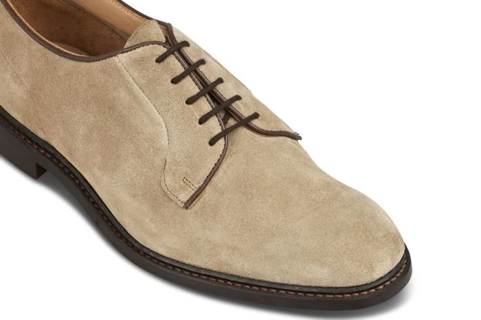 Robert Derby Shoe - Sand Suede 2 Robert Derby Shoe - Sand Suede - Image 2