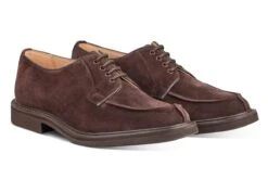 Stuart Apron Front Derby Shoe - Coffee Suede -Men Shoes Store stuart apron front derby shoe coffee suede 356484