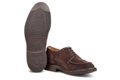 Stuart Apron Front Derby Shoe - Coffee Suede -Men Shoes Store stuart apron front derby shoe coffee suede 437790