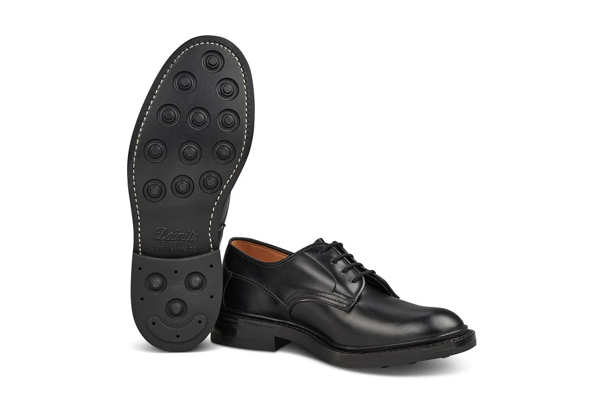 Woodstock Plain Derby Shoe - Black 6 Woodstock Plain Derby Shoe - Black - Image 6
