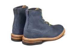 Wychwood Logger Boot - Navy Horween Chamois (Tricker's Exclusive) -Men Shoes Store wychwood logger boot navy horween chamois 140463