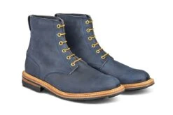 Wychwood Logger Boot - Navy Horween Chamois (Tricker's Exclusive) -Men Shoes Store wychwood logger boot navy horween chamois 613247